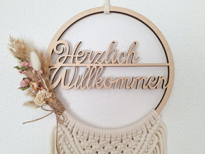 Türschild - Herzlich Willkommen